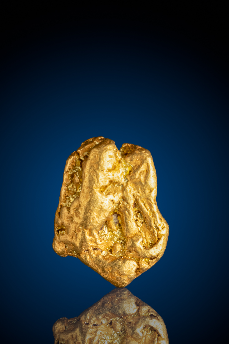 (image for) Brilliant Beautiful Patina American River Natural Gold Nugget - 5.61 grams